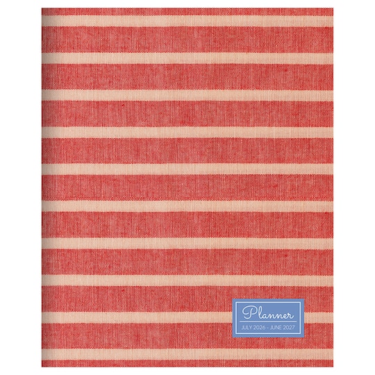 TF Publishing Medium 2026-27 Red Stripe Monthly Planner
